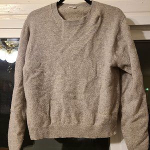 Grey Wool Crewneck Sweater